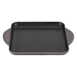 Le Creuset 9.5" Square Signature Enameled Cast Iron Griddle Pan | Oyster Grey