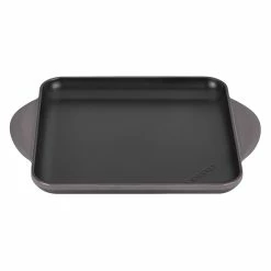 Le Creuset 9.5" Square Signature Enameled Cast Iron Griddle Pan | Oyster Grey