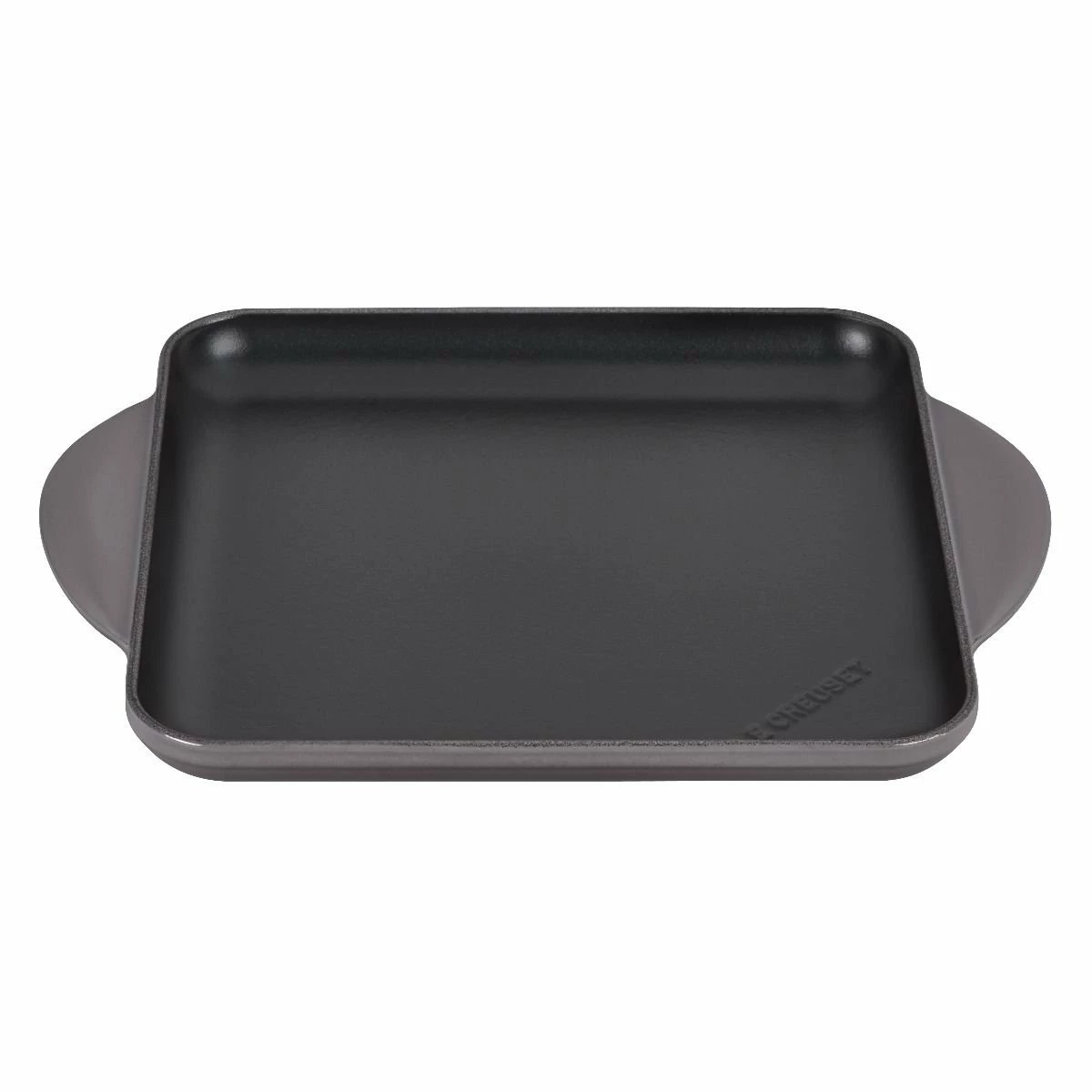 Le Creuset 9.5" Square Signature Enameled Cast Iron Griddle Pan | Oyster Grey