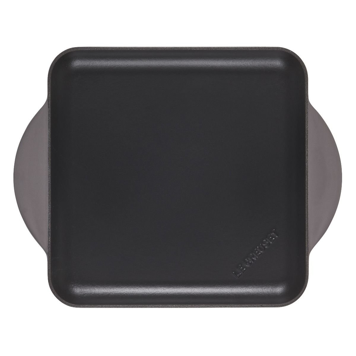 Le Creuset 9.5" Square Signature Enameled Cast Iron Griddle Pan | Oyster Grey Le Creuset 9.5" Square Signature Enameled Cast Iron Griddle Pan | Oyster Grey -STAUB Shop oystergriddle2