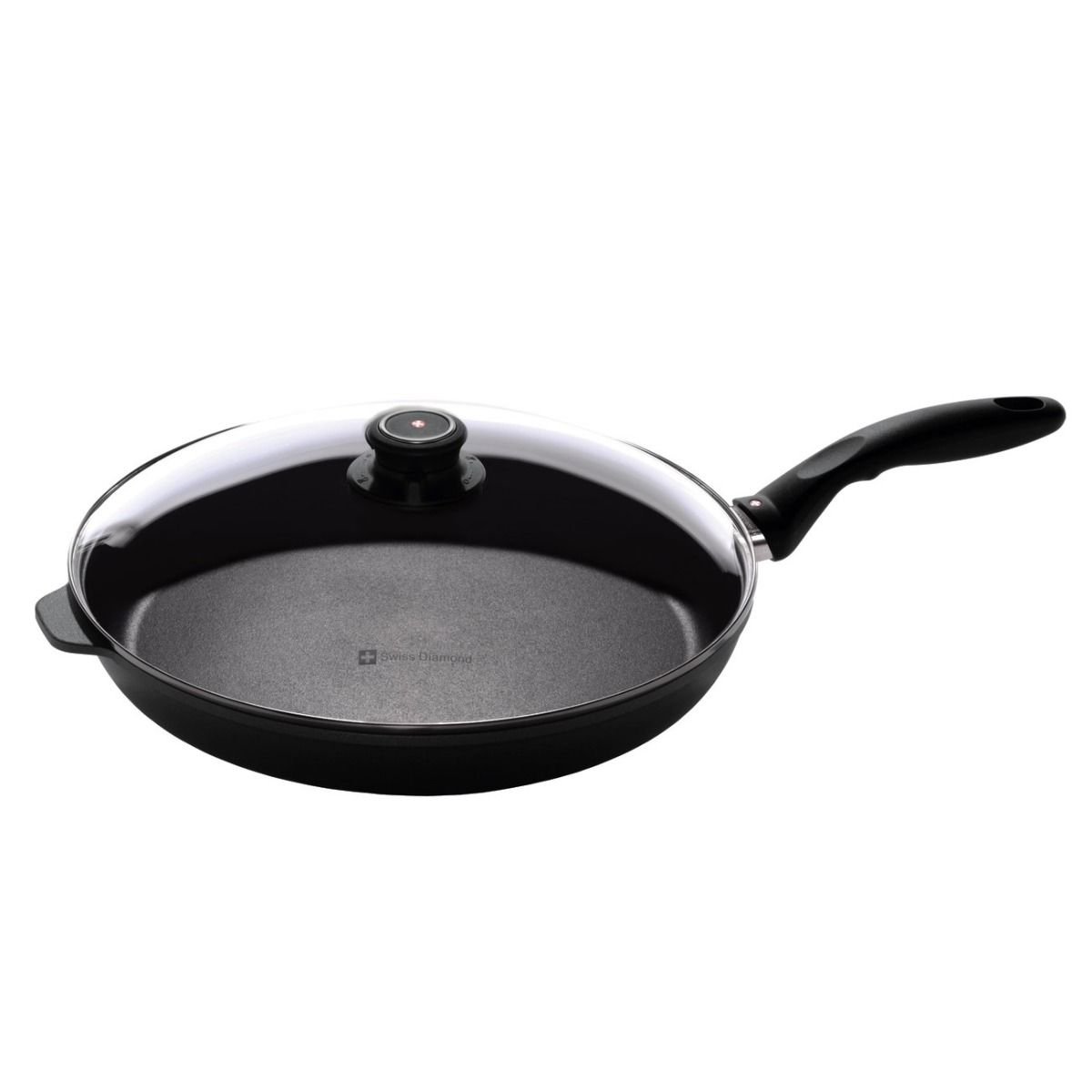 Swiss Diamond | XD Fry Pan with Lid - 12.5" Swiss Diamond | XD Fry Pan With Lid - 12.5" -STAUB Shop pan1