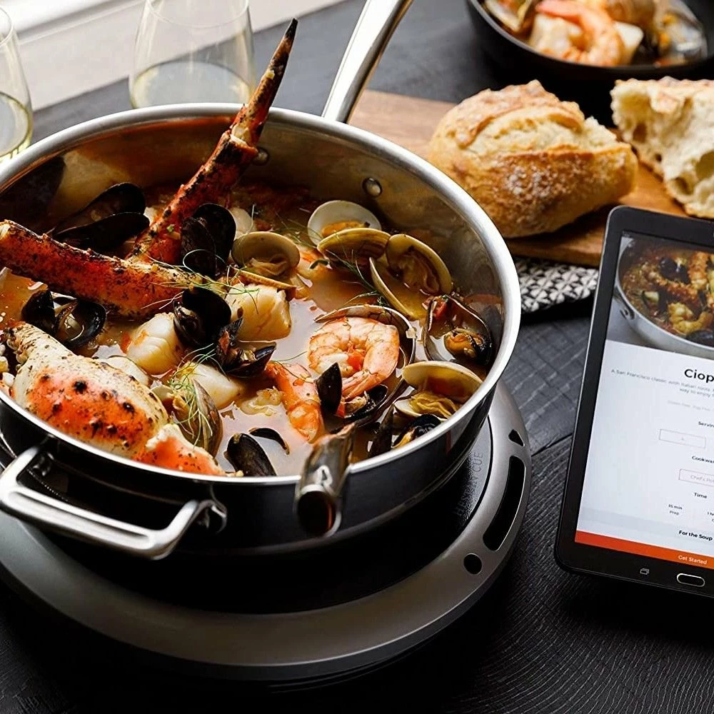 Hestan Cue 5.5 Qt. Smart Chef's Pot | Stainless Steel - Image 4