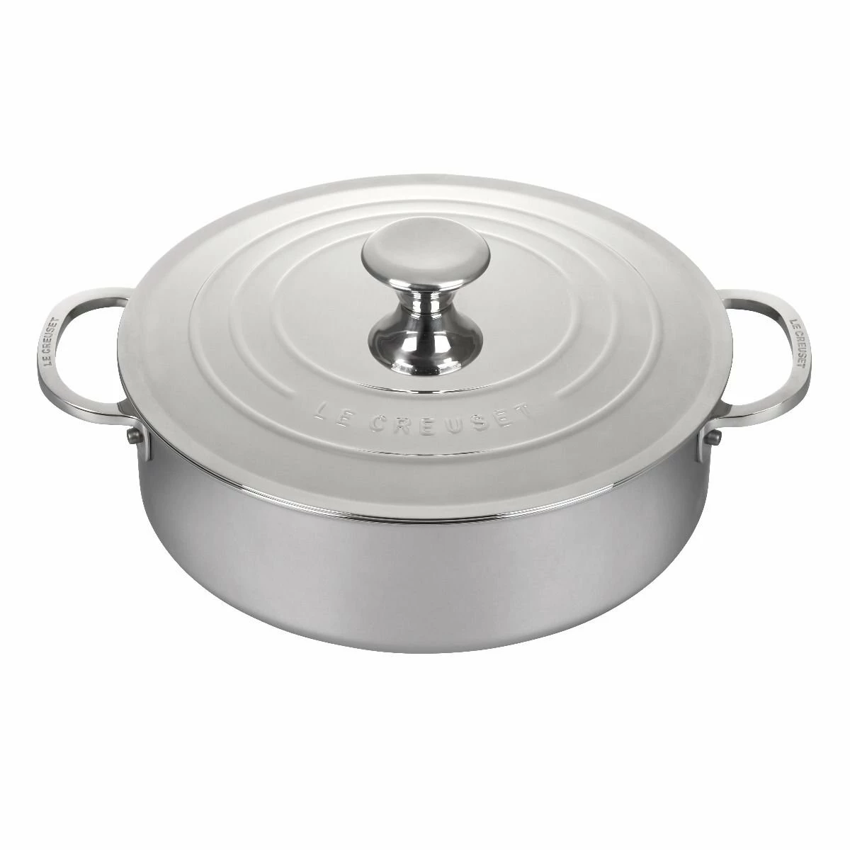 Le Creuset 4.5 Qt. Tri-Ply Stainless Steel Rondeau With Lid