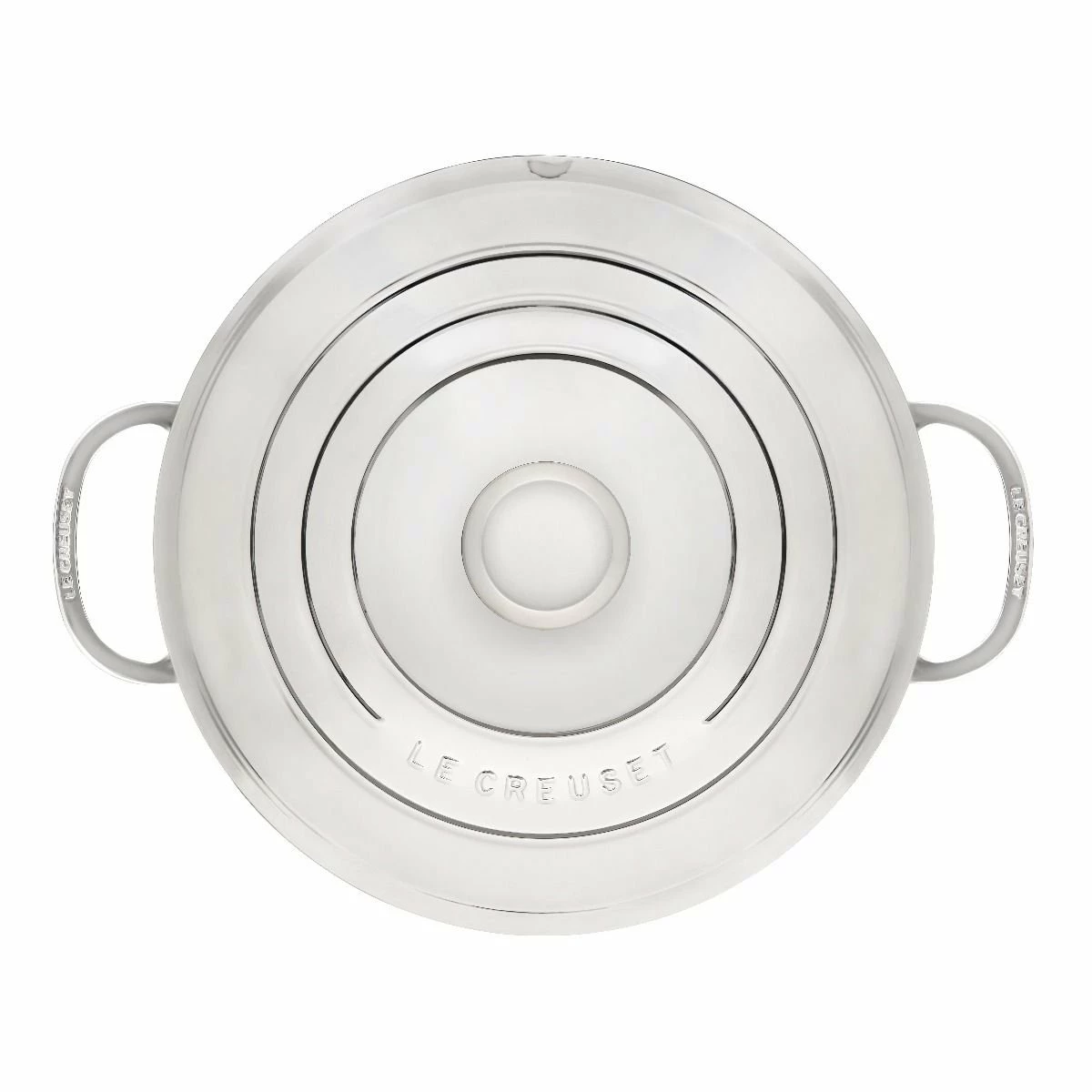 Le Creuset 4.5 Qt. Tri-Ply Stainless Steel Rondeau With Lid - Image 3