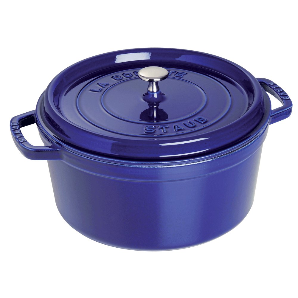Staub 9 Qt. Round Cocotte/Dutch Oven | Dark Blue 3 Staub 9 Qt. Round Cocotte/Dutch Oven | Dark Blue