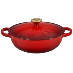 Le Creuset 2.5Qt Signature Cocotte Eiffel Tower Collection | Cerise 10 Le Creuset 2.5Qt Signature Cocotte Eiffel Tower Collection | Cerise -STAUB Shop rs10248 eiffel rdo cerise lpr