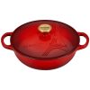 Le Creuset 2.5Qt Signature Cocotte Eiffel Tower Collection | Cerise -STAUB Shop rs10250 eiffel rdo cerise 4 scr