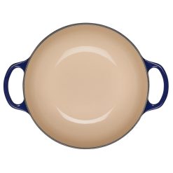 Le Creuset 2.5Qt Signature Cocotte Eiffel Tower Collection | Indigo Blue -STAUB Shop rs10256 eiffel rdo indigo inside scr