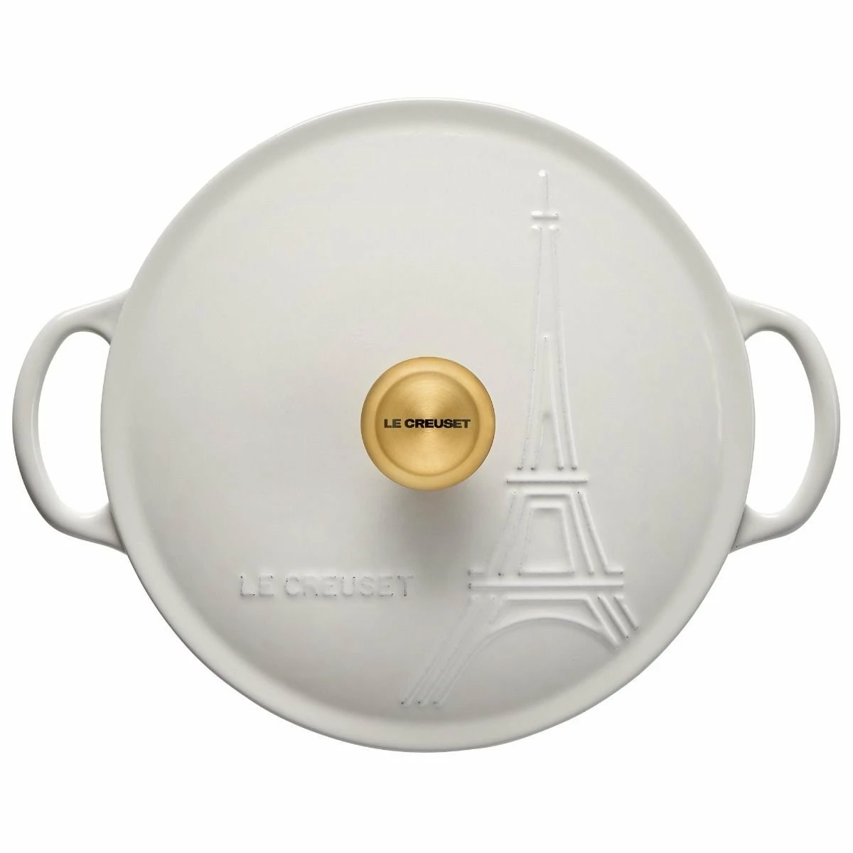 Le Creuset 2.5Qt Signature Cocotte Eiffel Tower Collection | White - Image 5