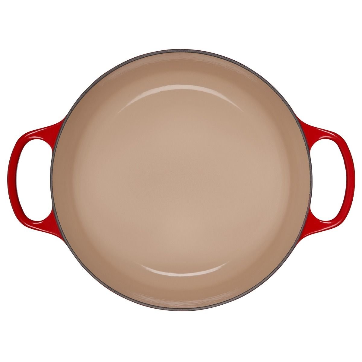 Le Creuset 5.5 Qt. Round Signature Cast Iron Dutch Oven with Stainless Steel Knob | Cerise/Cherry Red Le Creuset 5.5 Qt. Round Signature Cast Iron Dutch Oven With Stainless Steel Knob | Cerise/Cherry Red -STAUB Shop rs10299 ls2501 2667 inside