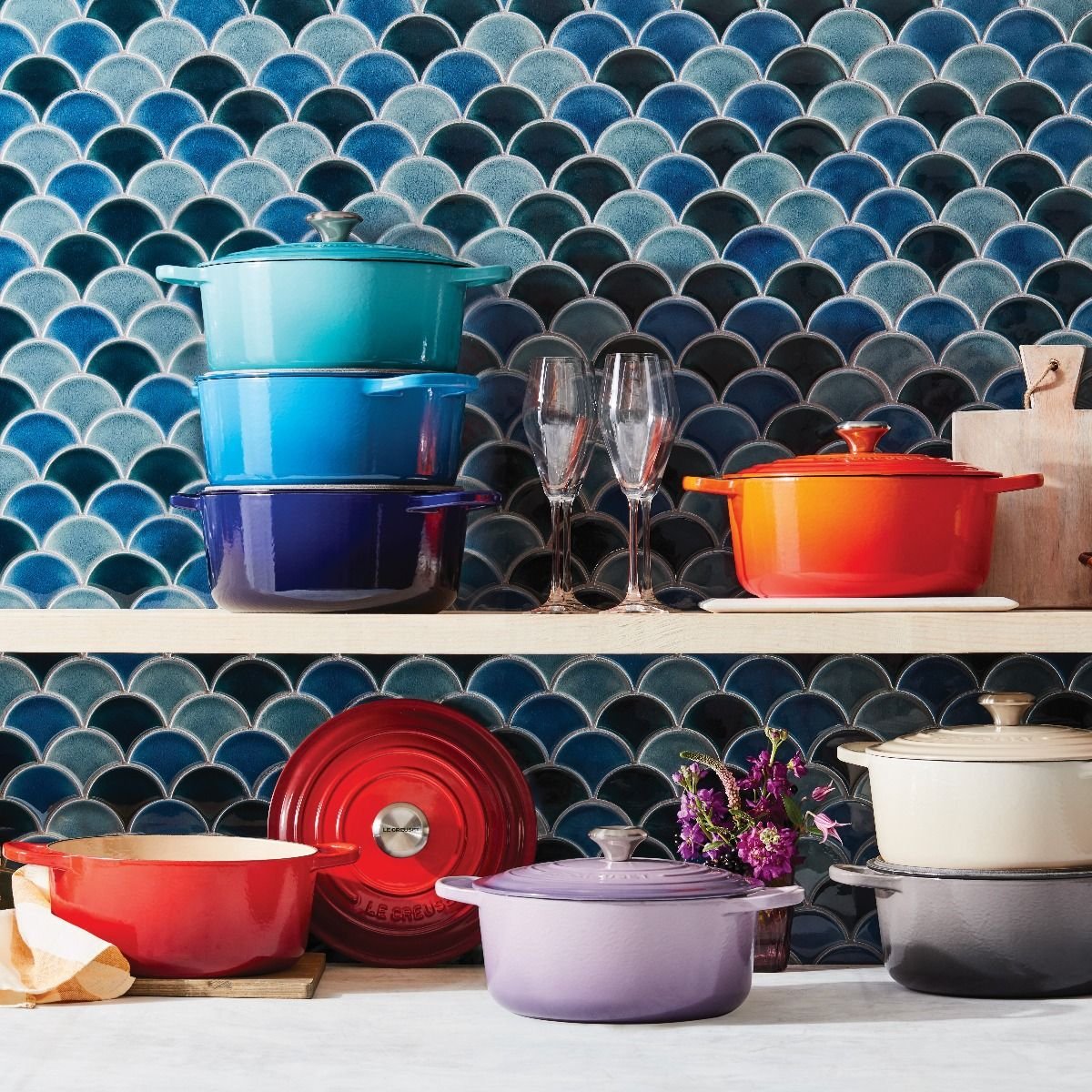 Le Creuset 5.5 Qt. Round Signature Cast Iron Dutch Oven with Stainless Steel Knob | Caribbean Blue Le Creuset 5.5 Qt. Round Signature Cast Iron Dutch Oven With Stainless Steel Knob | Caribbean Blue -STAUB Shop rs11049 lca q1 rainbowrdo ret 2