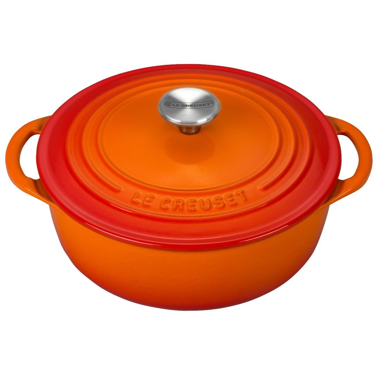 Le Creuset 2.75 Qt. Shallow Round Dutch Oven | Flame Le Creuset 2.75 Qt. Shallow Round Dutch Oven | Flame -STAUB Shop rs11062 l25453a 222s