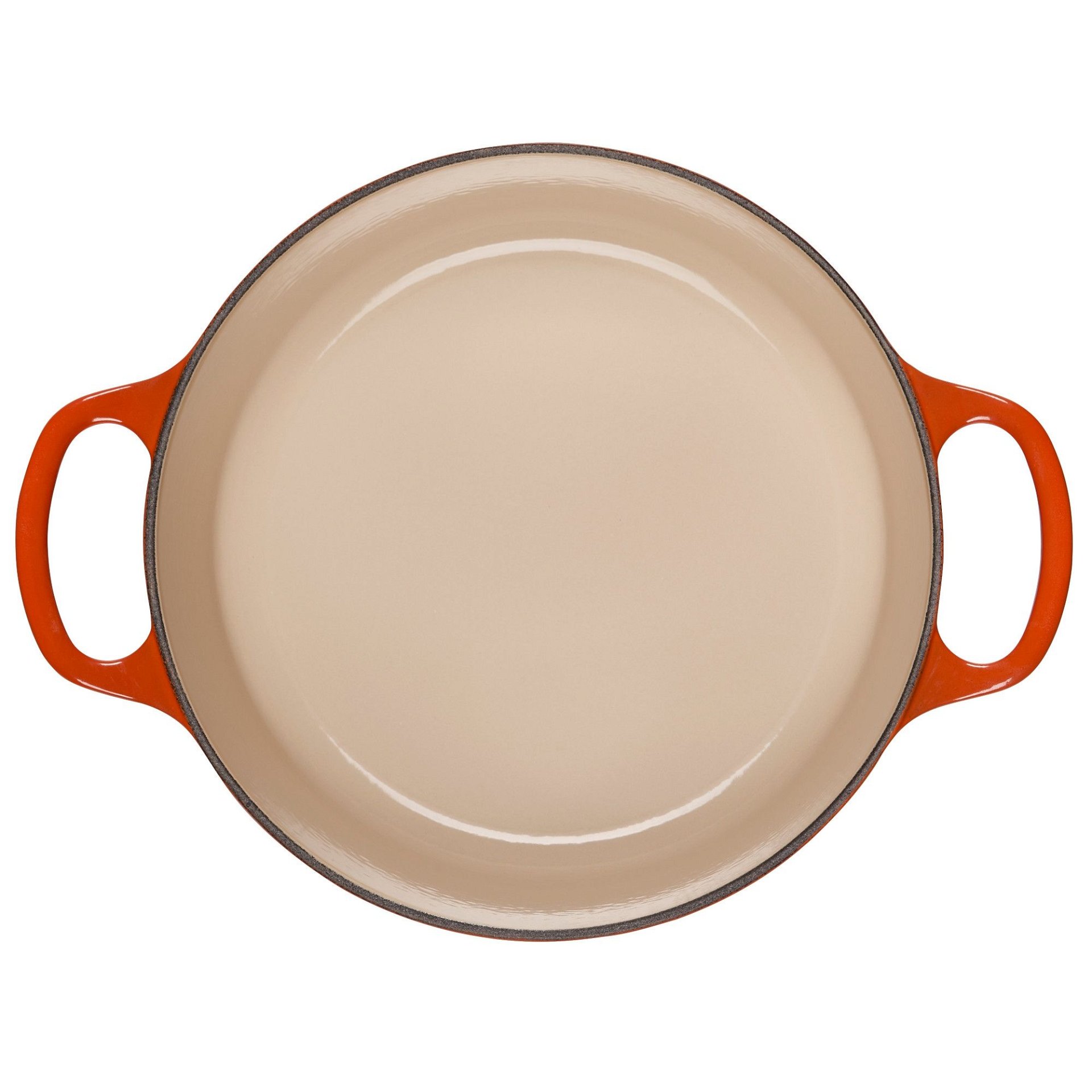 Le Creuset 3.5 Qt. Round Signature Dutch Oven With Stainless Steel Knob | Flame Orange 6 Le Creuset 3.5 Qt. Round Signature Dutch Oven With Stainless Steel Knob | Flame Orange - Image 4