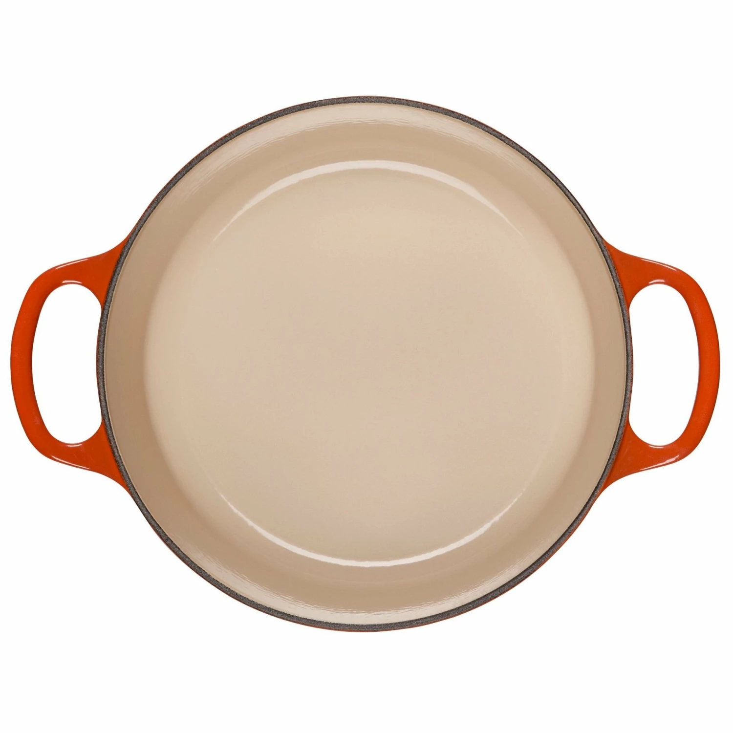 Le Creuset 3.5 Qt. Round Signature Dutch Oven With Stainless Steel Knob | Flame Orange - Image 4