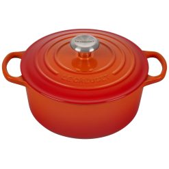 Le Creuset 4.5 Qt. Round Signature Dutch Oven With Stainless Steel Knob | Flame Orange