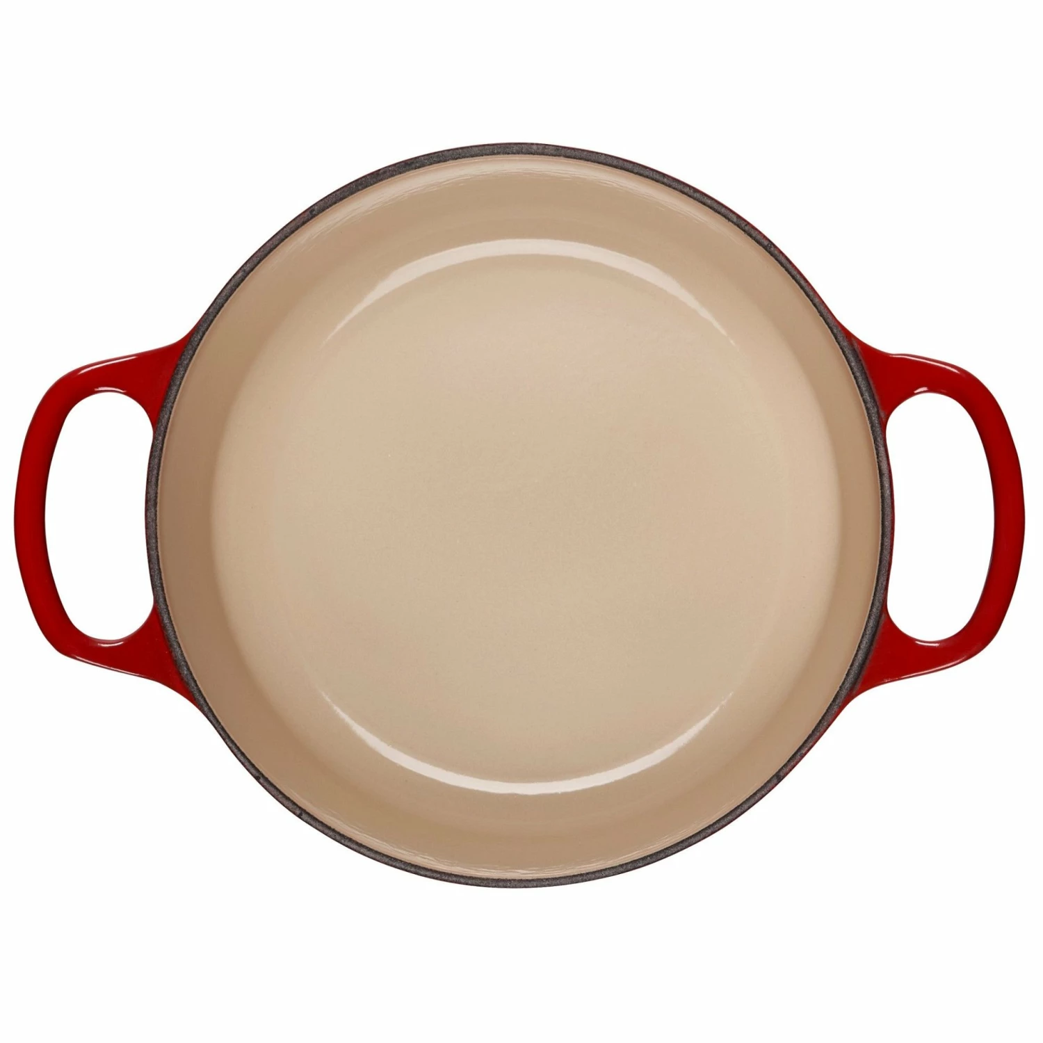 Le Creuset 2 Qt. Round Signature Cast Iron Dutch Oven With Stainless Steel Knob | Cerise/Cherry Red - Image 4