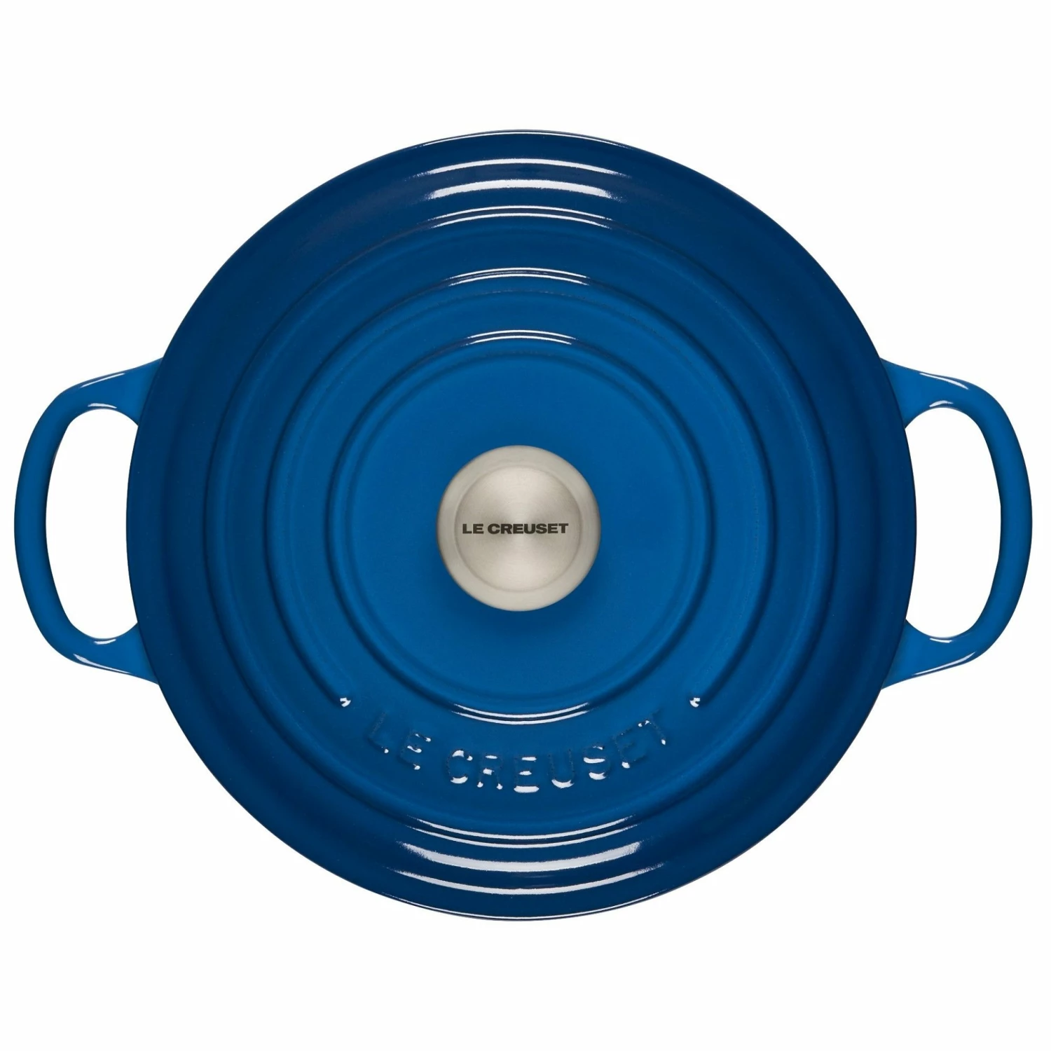 Le Creuset 3.5 Qt. Round Signature Dutch Oven With Stainless Steel Knob | Marseille Blue - Image 3