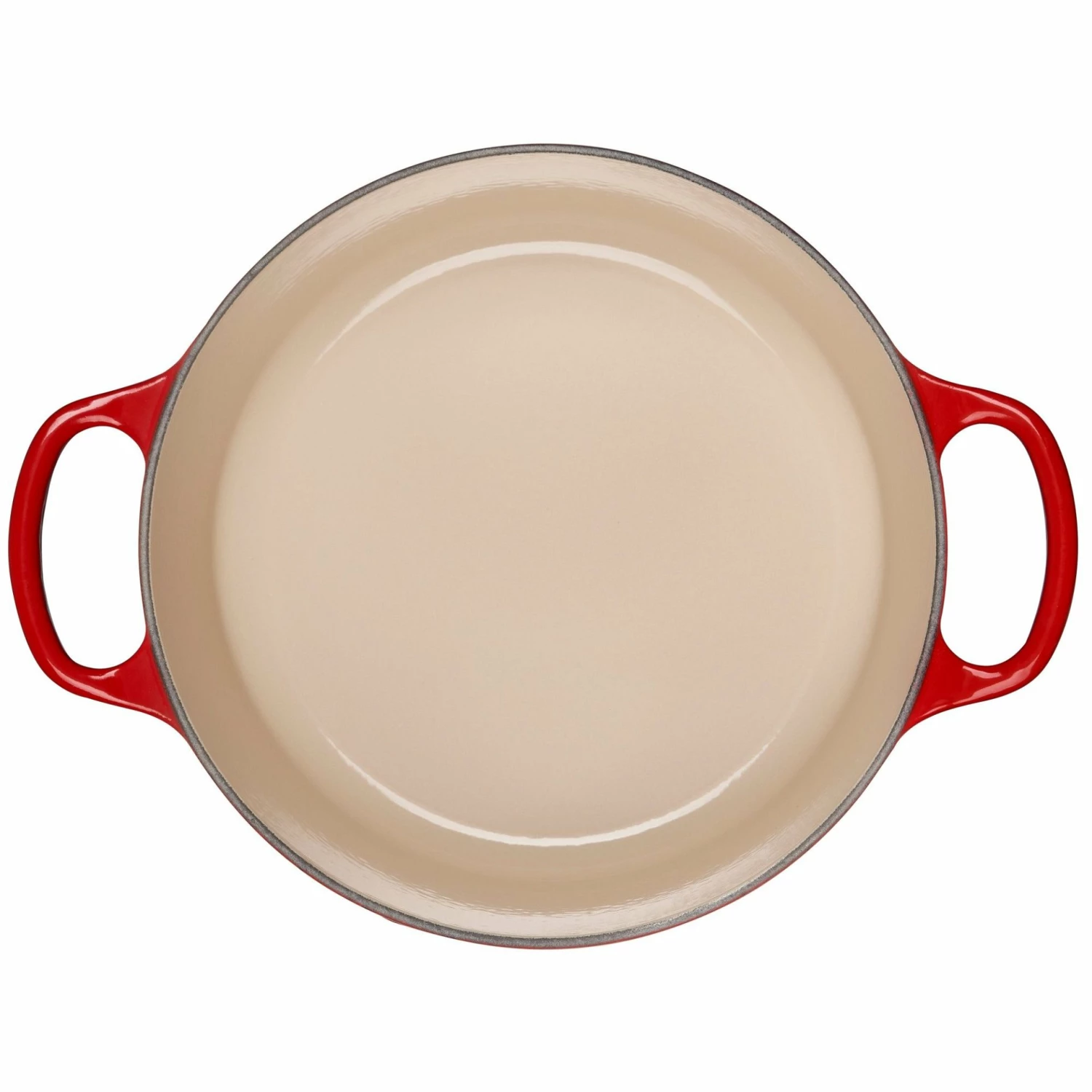 Le Creuset 3.5 Qt. Round Signature Dutch Oven With Stainless Steel Knob | Cerise/Cherry Red - Image 3