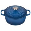 Le Creuset 4.5 Qt. Round Signature Dutch Oven With Stainless Steel Knob | Marseille Blue 2 Le Creuset 4.5 Qt. Round Signature Dutch Oven With Stainless Steel Knob | Marseille Blue -STAUB Shop rs11203 ls2501 2459ss