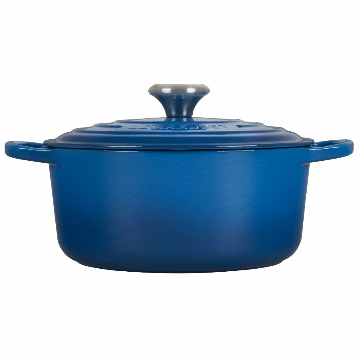 Le Creuset 4.5 Qt. Round Signature Dutch Oven With Stainless Steel Knob | Marseille Blue - Image 2