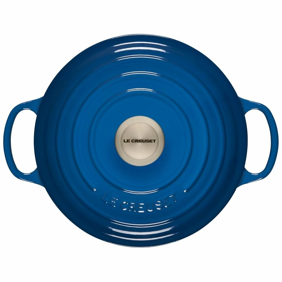 Le Creuset 4.5 Qt. Round Signature Dutch Oven With Stainless Steel Knob | Marseille Blue - Image 3