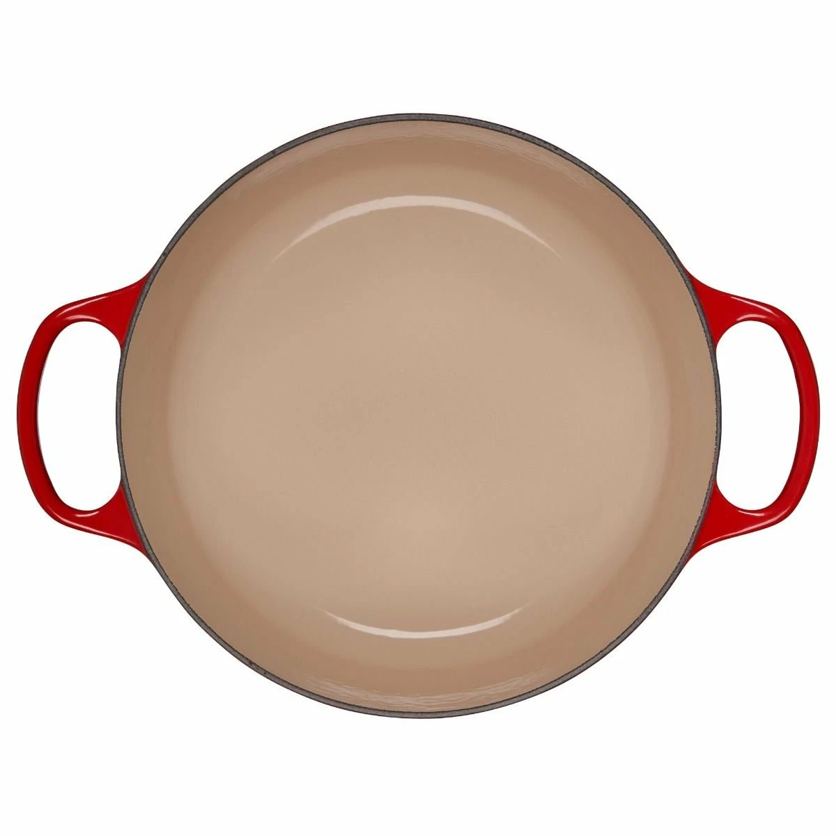 Le Creuset 4.5 Qt. Round Signature Dutch Oven With Stainless Steel Knob | Cerise/Cherry Red - Image 4
