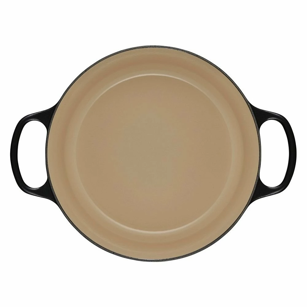 Le Creuset 5.5 Qt. Round Signature Dutch Oven With Stainless Steel Knob | Licorice - Image 4