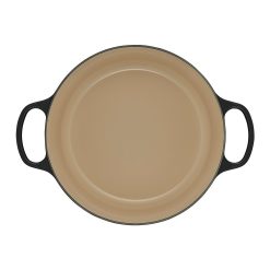Le Creuset 7.25 Qt. Round Signature Dutch Oven With Stainless Steel Knob | Licorice -STAUB Shop rs11824 ls2501 2820ss 4 1 1
