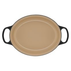 Le Creuset 6.75 Qt. Oval Signature Dutch Oven With Stainless Steel Knob | Licorice -STAUB Shop rs11834 ls2502 3120ss 4 lpr