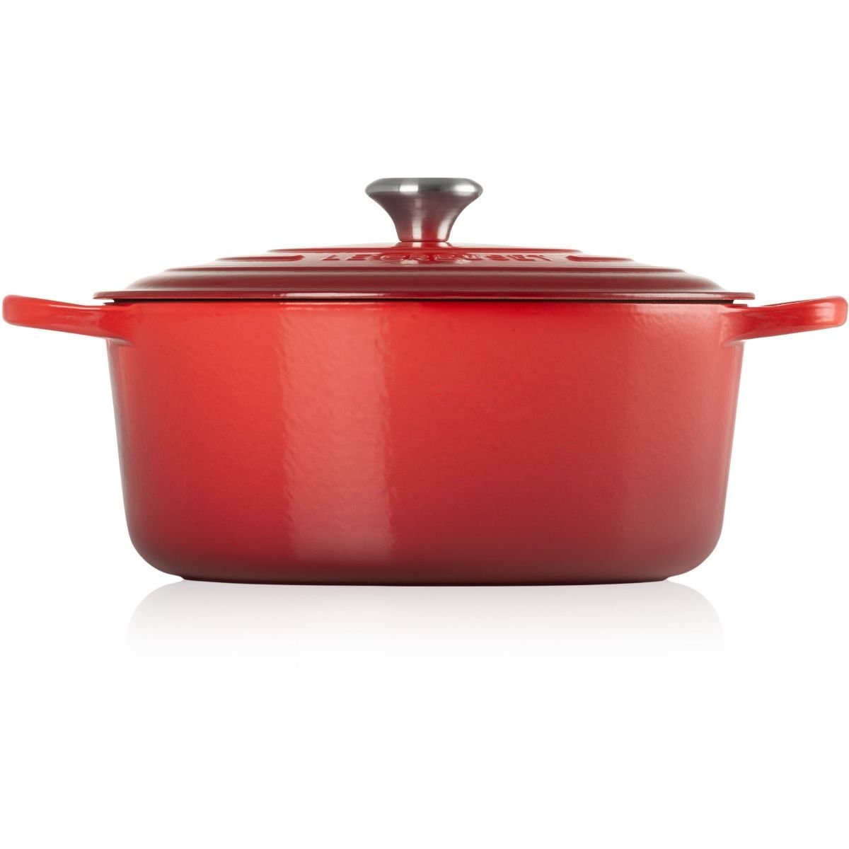 Le Creuset 9 Qt. Round Signature Dutch Oven with Stainless Steel Knob | Cerise/Cherry Red Le Creuset 9 Qt. Round Signature Dutch Oven With Stainless Steel Knob | Cerise/Cherry Red -STAUB Shop rs11939 lc 20200311 fr ps os 21177300602430 003b 1