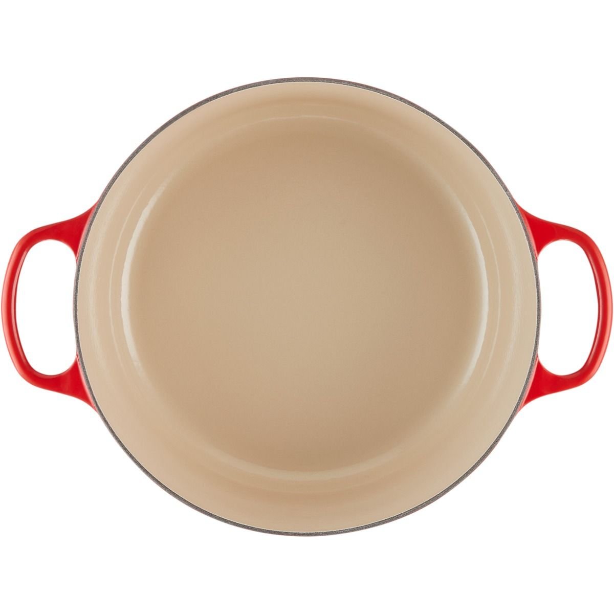 Le Creuset 7.25 Qt. Round Signature Dutch Oven With Stainless Steel Knob | Cerise/Cherry Red 6 Le Creuset 7.25 Qt. Round Signature Dutch Oven With Stainless Steel Knob | Cerise/Cherry Red - Image 4