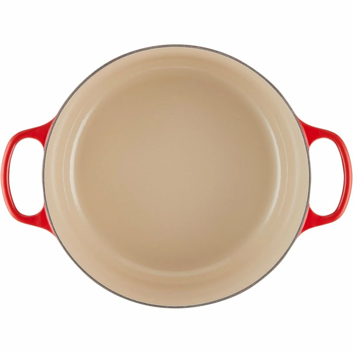 Le Creuset 7.25 Qt. Round Signature Dutch Oven With Stainless Steel Knob | Cerise/Cherry Red - Image 4