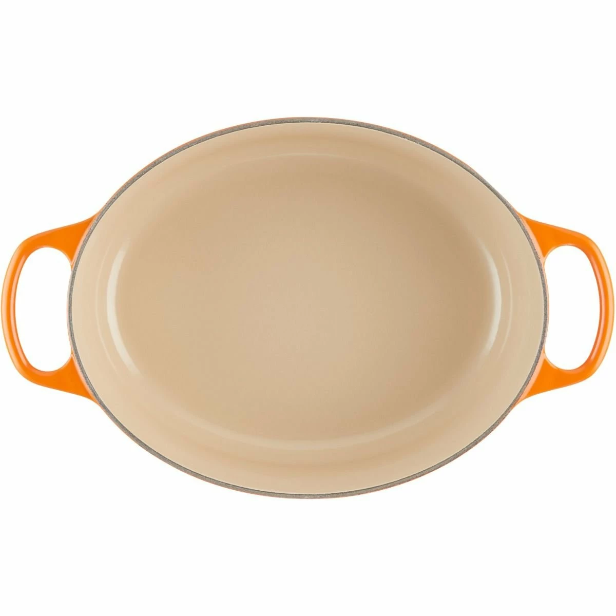 Le Creuset 5 Qt. Oval Signature Dutch Oven With Stainless Steel Knob | Flame Orange - Image 4