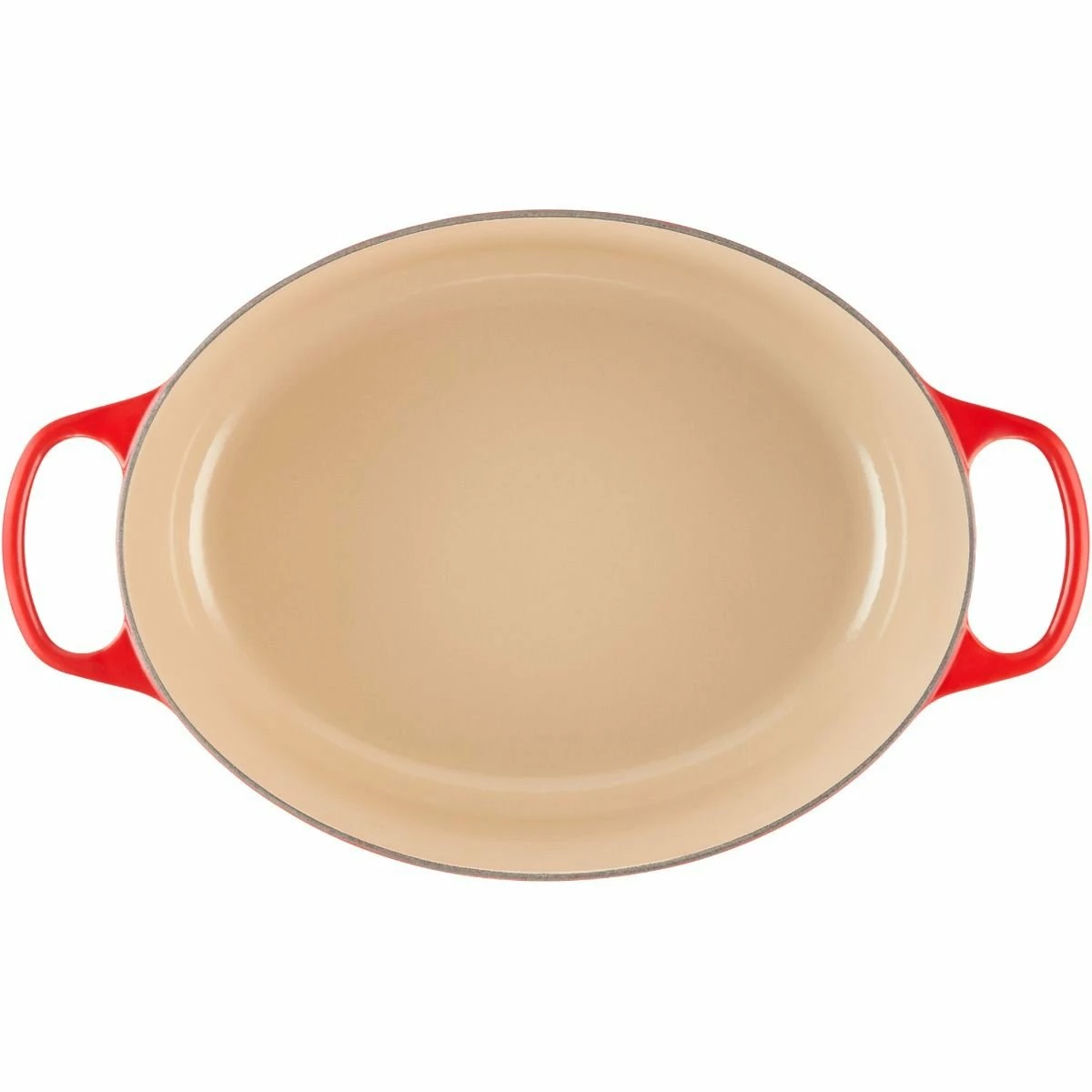 Le Creuset 9.5 Qt. Oval Signature Dutch Oven With Stainless Steel Knob | Cerise/Cherry Red - Image 4