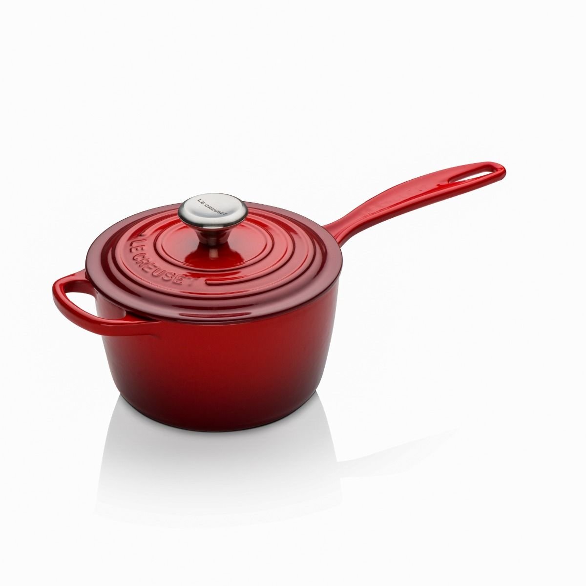 Le Creuset 1.75 Qt. Signature Enameled Cast Iron Saucepan with Stainless Steel Knob | Cerise/Cherry Red Le Creuset 1.75 Qt. Signature Enameled Cast Iron Saucepan With Stainless Steel Knob | Cerise/Cherry Red -STAUB Shop rs11971 0024147276944.main