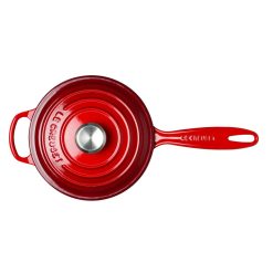 Le Creuset 1.75 Qt. Signature Enameled Cast Iron Saucepan With Stainless Steel Knob | Cerise/Cherry Red 5 Le Creuset 1.75 Qt. Signature Enameled Cast Iron Saucepan With Stainless Steel Knob | Cerise/Cherry Red -STAUB Shop rs11974 0024147276944.pt03