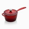 Le Creuset 2.25 Qt. Signature Enameled Cast Iron Saucepan With Stainless Steel Knob | Cerise/Cherry Red 1 Le Creuset 2.25 Qt. Signature Enameled Cast Iron Saucepan With Stainless Steel Knob | Cerise/Cherry Red -STAUB Shop rs11975 rs4854 18cm cast iron signature saucepan cerise