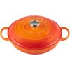 Le Creuset 3.5 Qt. Signature Enameled Cast Iron Braiser With Stainless Steel Knob | Flame Orange 1 Le Creuset 3.5 Qt. Signature Enameled Cast Iron Braiser With Stainless Steel Knob | Flame Orange -STAUB Shop rs11977 lc 20191015 fr ps 00009 s
