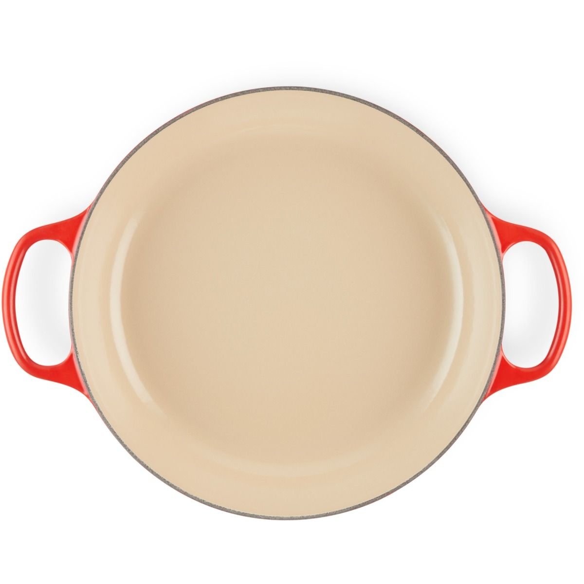 Le Creuset 3.5 Qt. Signature Enameled Cast Iron Braiser With Stainless Steel Knob | Cerise/Cherry Red 6 Le Creuset 3.5 Qt. Signature Enameled Cast Iron Braiser With Stainless Steel Knob | Cerise/Cherry Red - Image 4