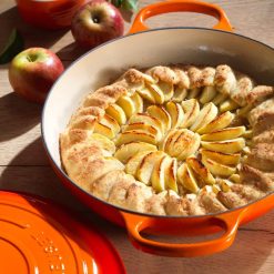Le Creuset 3.5 Qt. Signature Enameled Cast Iron Braiser With Stainless Steel Knob | Flame Orange -STAUB Shop rs12084 rs4066 le creuset ci shall cass apple galette 0991