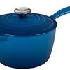 Le Creuset 2.25 Qt. Signature Enameled Cast Iron Saucepan With Stainless Steel Knob | Marseille Blue 2 Le Creuset 2.25 Qt. Signature Enameled Cast Iron Saucepan With Stainless Steel Knob | Marseille Blue -STAUB Shop rs12287 ls2518 1859ss 1