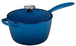 Le Creuset 2.25 Qt. Signature Enameled Cast Iron Saucepan With Stainless Steel Knob | Marseille Blue