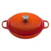 Le Creuset 5 Qt. Signature Enameled Cast Iron Braiser With Stainless Steel Knob | Flame Orange 2 Le Creuset 5 Qt. Signature Enameled Cast Iron Braiser With Stainless Steel Knob | Flame Orange -STAUB Shop rs12288 ls2532 322ss
