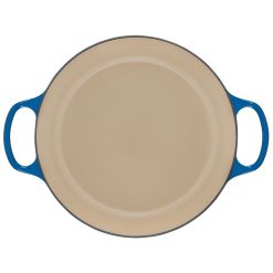 Le Creuset 3.5 Qt. Signature Enameled Cast Iron Braiser With Stainless Steel Knob | Marseille Blue -STAUB Shop rs12496 ls2532 3059 4