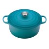 Le Creuset 7.25 Qt. Round Signature Dutch Oven With Stainless Steel Knob | Caribbean Blue 1 Le Creuset 7.25 Qt. Round Signature Dutch Oven With Stainless Steel Knob | Caribbean Blue -STAUB Shop rs13010 rs11420 ls2501 2817 ss