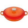 Le Creuset 1.5 Qt. Signature Enameled Cast Iron Braiser With Stainless Steel Knob | Flame Orange 2 Le Creuset 1.5 Qt. Signature Enameled Cast Iron Braiser With Stainless Steel Knob | Flame Orange -STAUB Shop rs13412 ls2532 222ss lpr