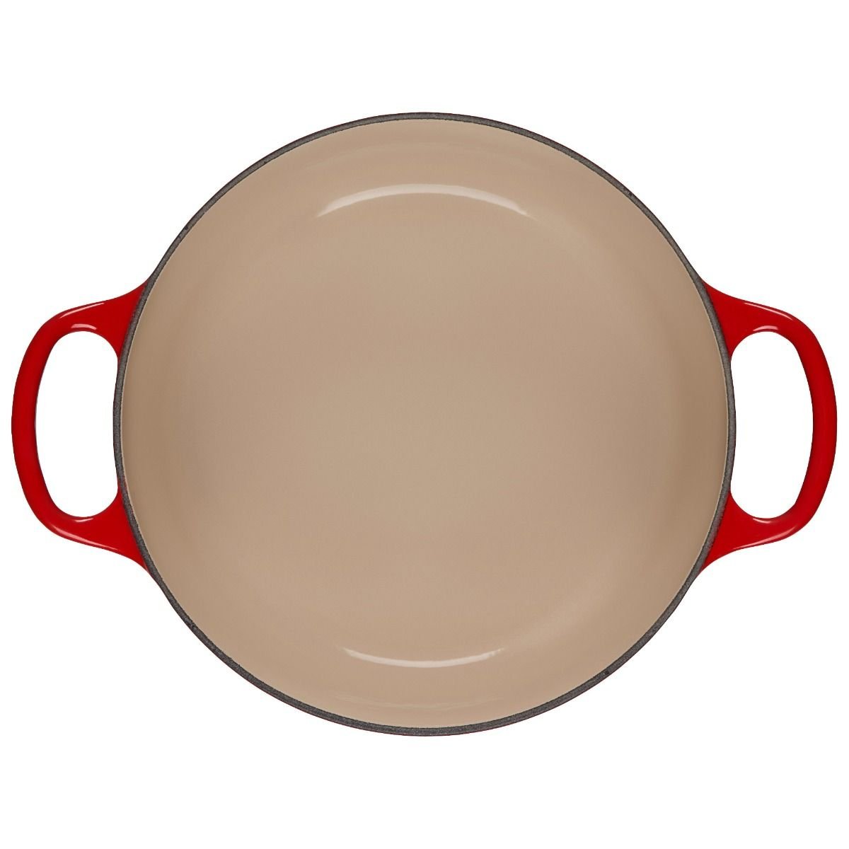 Le Creuset 3.5 Qt. Round Signature Dutch Oven With Stainless Steel Heart Knob | Cerise/Cherry Red 6 Le Creuset 3.5 Qt. Round Signature Dutch Oven With Stainless Steel Heart Knob | Cerise/Cherry Red - Image 4