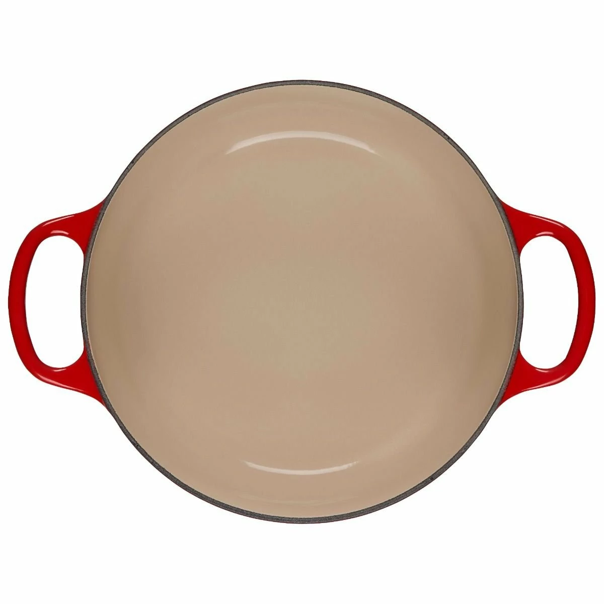 Le Creuset 3.5 Qt. Round Signature Dutch Oven With Stainless Steel Heart Knob | Cerise/Cherry Red - Image 4