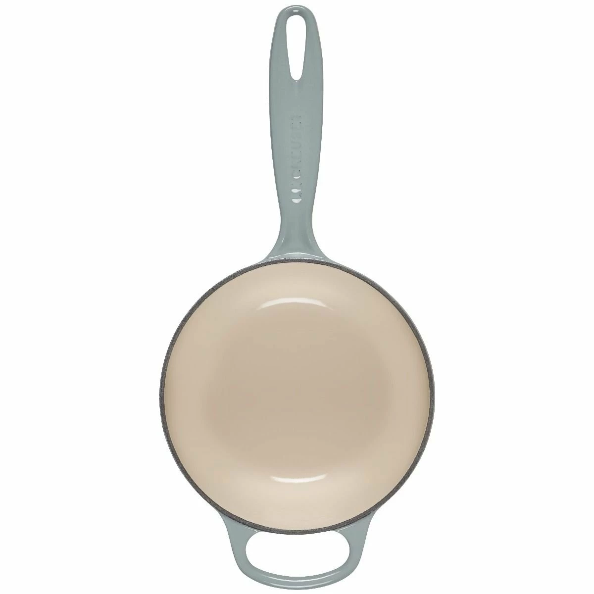 Le Creuset 1.75 Qt. Signature Enameled Cast Iron Saucepan With Stainless Steel Knob | Sea Salt - Image 3