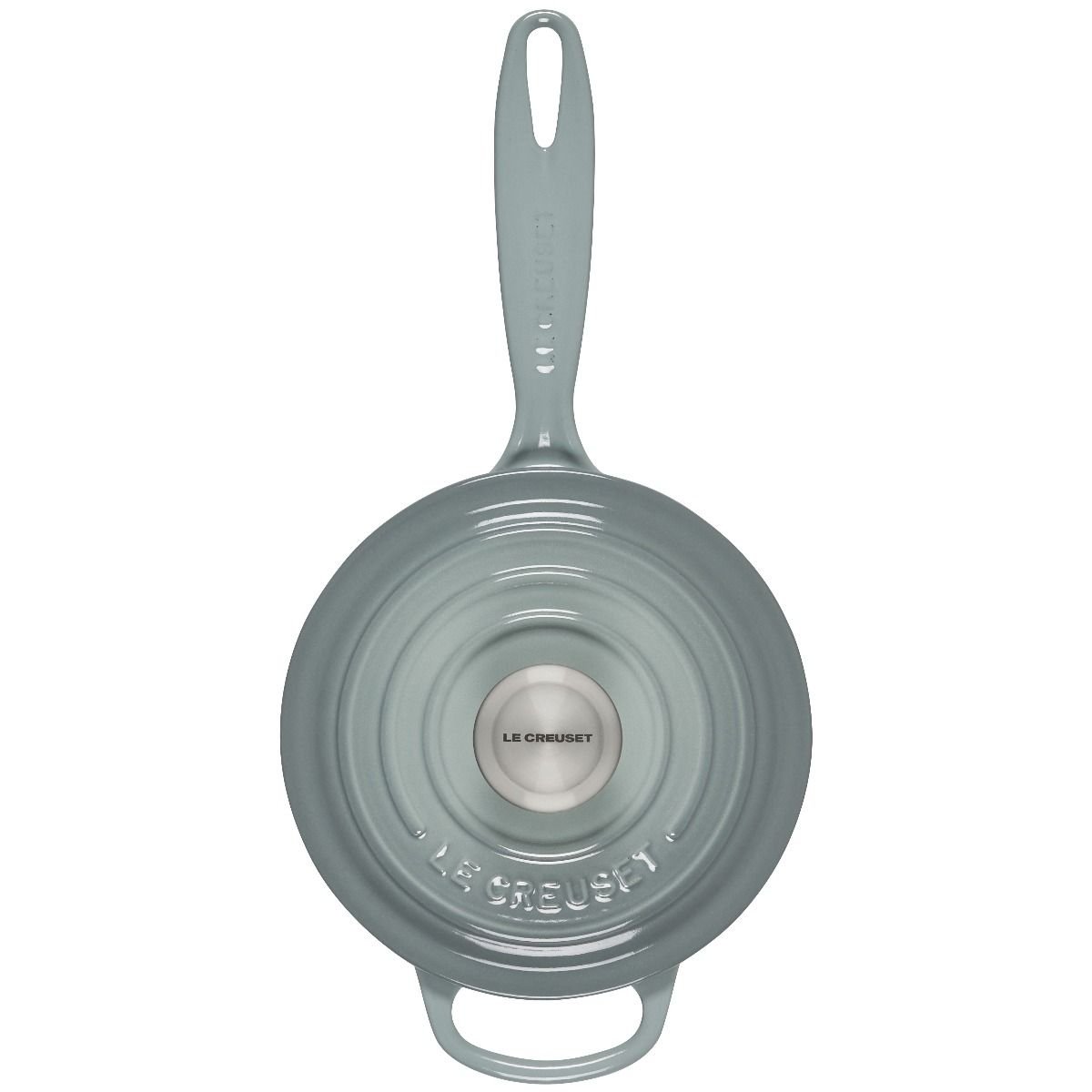 Le Creuset 1.75 Qt. Signature Enameled Cast Iron Saucepan with Stainless Steel Knob | Sea Salt Le Creuset 1.75 Qt. Signature Enameled Cast Iron Saucepan With Stainless Steel Knob | Sea Salt -STAUB Shop rs14338 ls2518 1617ss 3 1